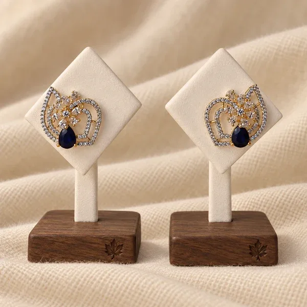 Blue teardrop earrings