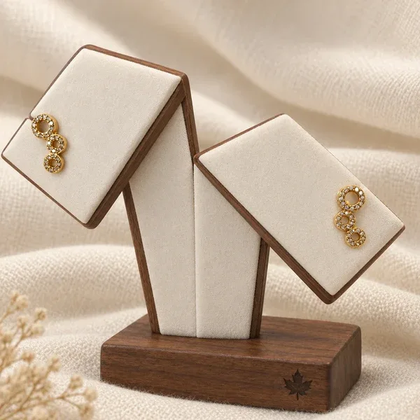 Triple circle studs